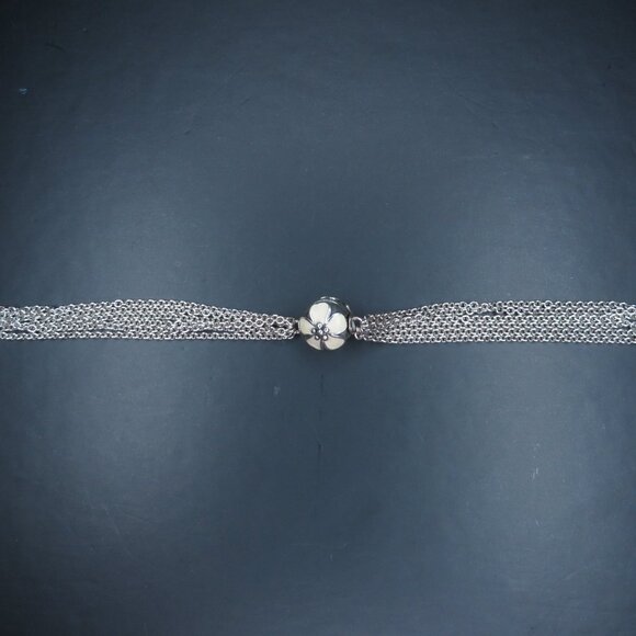 Sterling Silver Multi-Chain Pandora Charm Bracelet - Picture 7 of 11